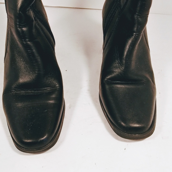 Blondo dress boots size 6 black leather/suade wate - Picture 5 of 8